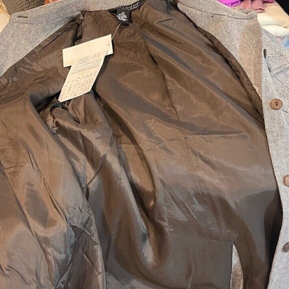 NWT Dialogue Women’s Grey Linen Blend Safari Jacket - Size 1X classic - Picture 7 of 7